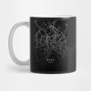 Rome Italy City Map dark Mug